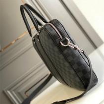 LOUIS VUITTON スーパーコピー ビジネスバッグ ダミエ グラフィット ロゴ ジッパー収納 ルイヴィトン 