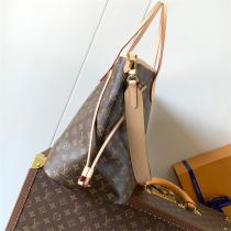 ルイヴィトン 偽物 トートバッグ モノグラム ストライプ柄 スタンプ 高収納力 LOUIS VUITTON 