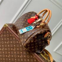 LOUIS VUITTON スーパーコピー ハンドバッグ モノグラム キャンバス レザー レッド内装 ルイヴィトン 