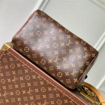 LOUIS VUITTON 偽物 ハンドバッグ モノグラム キャンバス レザー ゴールドロゴ ルイヴィトン 
