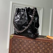 ルイヴィトン スーパーコピー バケットバッグ モノグラム ヌバックレザー チェーン LOUIS VUITTON 