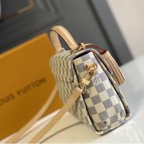 LOUIS VUITTON コピー ハンドバッグ ダミエ キャンバス ゴールド金具 タッセル ルイヴィトン 