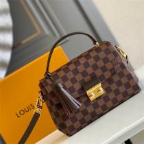 LOUIS VUITTON コピー ハンドバッグ ダミエ キャンバス ゴールド金具 タッセル ルイヴィトン 