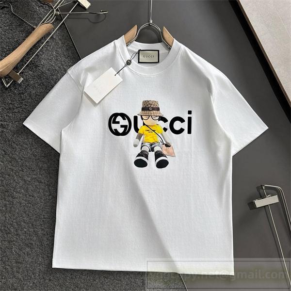 Gucc1 コピー Tシャツ キャラクター モチーフ デザイン シグネチャーロゴ Gucc1