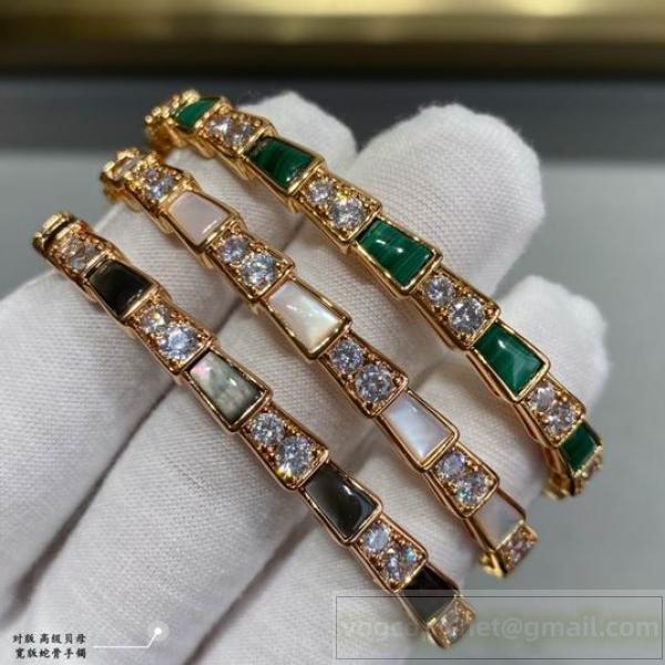 BVLGARI 偽物 ブレスレット セルペンティ ゴールド ダイヤモンド ラグジュアリー ブルガリ