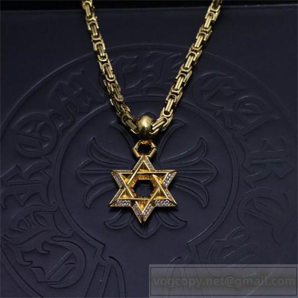 限定入荷！CHROME HEARTS スーパーコピー ネックレス ゴールドスター ダイヤモンド装飾 クロムハーツ