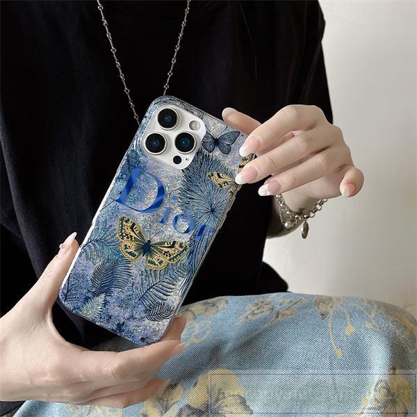 DIOR スーパーコピー スマホケース シンプルホワイト×ブランドロゴ 高級感 ディオール
