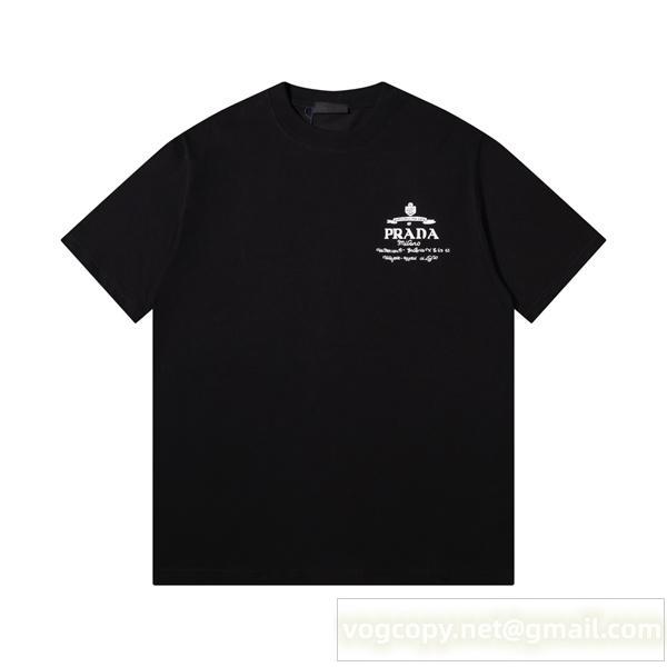 PRADA 偽物 Tシャツ ロゴプリント デイリー ストリートスタイル プラダ