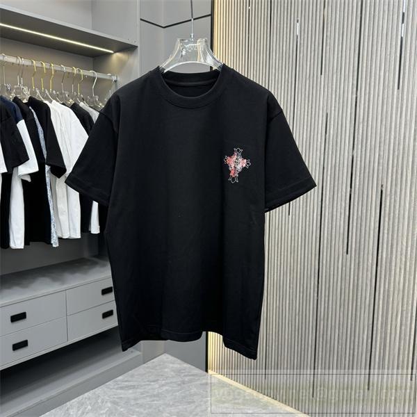 LOUIS VUITTON スーパーコピー Tシャツ ステンドグラス風クロスデザイン アート感溢れる CHROME HEARTS