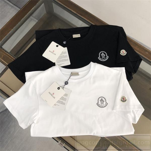 モンクレール 偽物 Tシャツ 人気ランキング 新作 ロゴ刺繍 シンプル 高級感 カジュアル