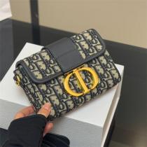 ディオール コピー ショルダーバッグ DIOR スーパーコピーロゴ キャンバス ブラックレザー DIOR