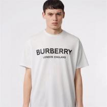BURBERRY コピー Tシャツ クラシックロゴ シンプルデザイン ブラック カジュアル バーバリー