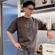 LOUIS VUITTON スーパーコピー Tシャツ モノグラムロゴ 刺繍デザイン ブラック エレガントカジュアル ルイヴィトン