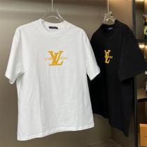 ルイヴィトン スーパーコピー Tシャツ ゴールドロゴ シンプル エレガント ストリート LOUIS VUITTON