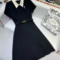 ディオール 偽物 ワンピース クラシックエレガンス CDロゴ Aライン 大注目 春夏ファッション DIOR