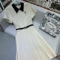 ディオール 偽物 ワンピース クラシックエレガンス CDロゴ Aライン 大注目 春夏ファッション DIOR