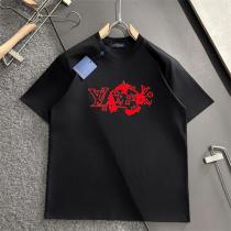ルイヴィトン 偽物 Tシャツ モノグラム アートデザイン ブラックとホワイト LOUIS VUITTON 