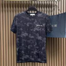 ディオール スーパーコピー Tシャツ モノグラム シグネチャーロゴ ホワイトとブラック DIOR