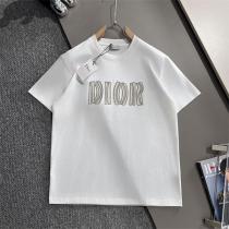 魅力的 ディオール コピー Tシャツ 立体ロゴデザイン ホワイト＆ブラック クリスチャン DIOR
