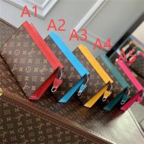 ルイヴィトン 偽物 ショルダーバッグ モノグラムキャンバス×ブルートリム 高級感 LOUIS VUITTON