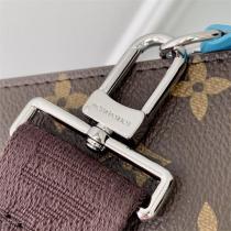 ルイヴィトン 偽物 ショルダーバッグ モノグラムキャンバス×ブルートリム 高級感 LOUIS VUITTON