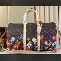 ルイヴィトン コピー ボストンバッグ モノグラムキャンバス×フラワープリント 華やかな LOUIS VUITTON
