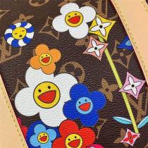 ルイヴィトン コピー ボストンバッグ モノグラムキャンバス×フラワープリント 華やかな LOUIS VUITTON