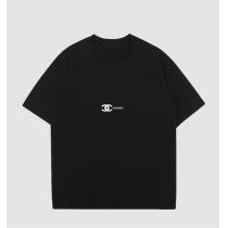 CH コピー Tシャツ ミニマルダブルCロゴデザイン ブラック＆ホワイト展開 CH