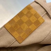 LOUIS VUITTON スーパーコピー セットアップ ベージュキャンバス×ブラウンコーデュロイ襟 ルイヴィトン