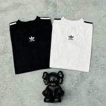 バレンシアガ コピー×アディダス ロングスリーブTシャツ スリーストライプ×トレフォイルロゴ BALENCIAGA