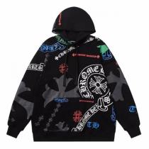 クロムハーツ コピー パーカー ホワイト×総柄クロスモチーフ 高級ストリート CHROME HEARTS