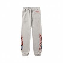 クロムハーツ スーパーコピー スウェットパンツ グレー×炎モチーフ ストリートスタイル CHROME HEARTS
