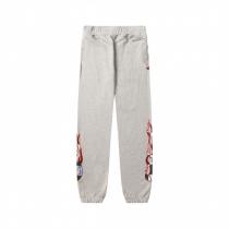 クロムハーツ スーパーコピー スウェットパンツ グレー×炎モチーフ ストリートスタイル CHROME HEARTS