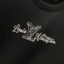 LOUIS VUITTON スーパーコピー Tシャツ シンプルロゴ刺繍 ホワイト＆ブラック ルイヴィトン