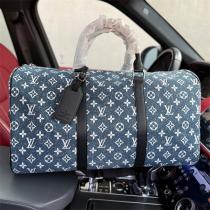 ルイヴィトン コピー ボストンバッグ キーポル・バンドリエール 50 デニム モノグラムパターン LOUIS VUITTON