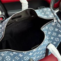 ルイヴィトン コピー ボストンバッグ キーポル・バンドリエール 50 デニム モノグラムパターン LOUIS VUITTON