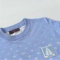 LOUIS VUITTON スーパーコピー Tシャツ ライトブルー モノグラム・パターン グラデーションモノグラム ルイヴィトン