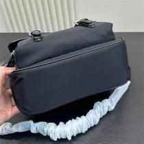PRADA スーパーコピー ショルダーバッグ ナイロン レザー トリム ダブルバックル プラダ