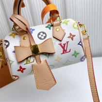 LOUIS VUITTON 偽物 カラフルモノグラムショルダーバッグ ホワイト レザーキャンバス ルイヴィトン