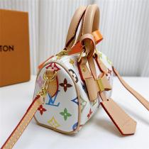 LOUIS VUITTON 偽物 カラフルモノグラムショルダーバッグ ホワイト レザーキャンバス ルイヴィトン