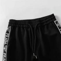 PRADA スーパーコピー スウェットパンツ ブラック×スポーティーなデザインサイドロゴライン プラダ