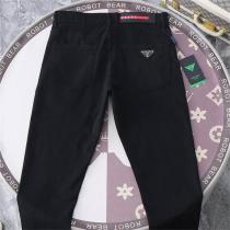 PRADA スーパーコピー デニムパンツ スリムフィット×レッドラインタグ 洗練されたデザイン プラダ