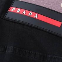 PRADA スーパーコピー デニムパンツ スリムフィット×レッドラインタグ 洗練されたデザイン プラダ