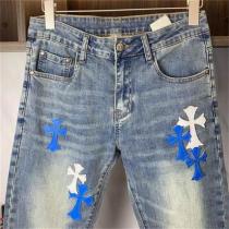 クロムハーツ コピー ジーンズ ライトブルー×ヴィンテージウォッシュ クロムハーツ CHROME HEARTS