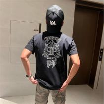 クロムハーツ コピー Tシャツ モノトーンロゴ＆グラフィック 洗練されたストリート CHROME HEARTS