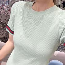 Gucc1 コピー Tシャツ ロゴ＆ストライプ 人気 新作 シンプル ストライプ エレガント Gucc1