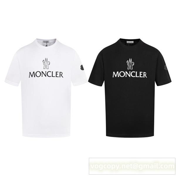 モンクレール スーパーコピー Tシャツ ロゴ プリント ミニマル カジュアル コットン素材 おしゃれ 