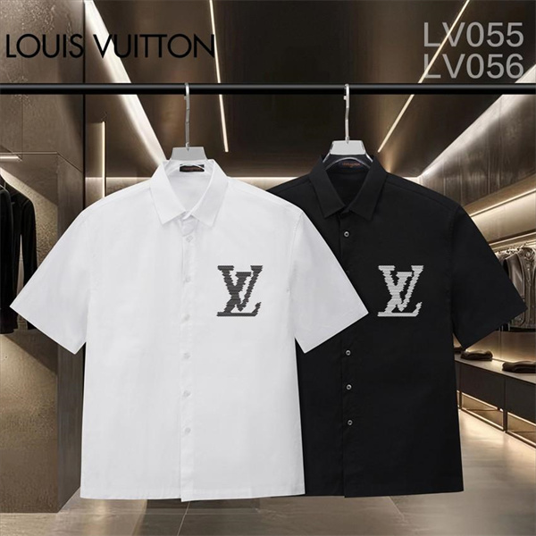 ルイヴィトン 偽物 ポロシャツ 西部劇 グラフィック ロゴ「LV」遊び心