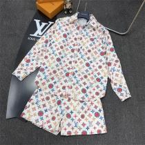 LOUIS VUITTON コピー 上下セット モノグラムデザイン シャツ ショートパンツ カジュアル ルイヴィトン