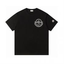 モンクレール スーパーコピー Tシャツ ブラック ROCNATION ロゴ刺繍 ストリート感 
